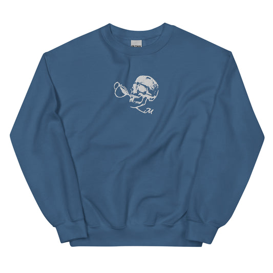 Embroidered Skull Crewneck by Mellow