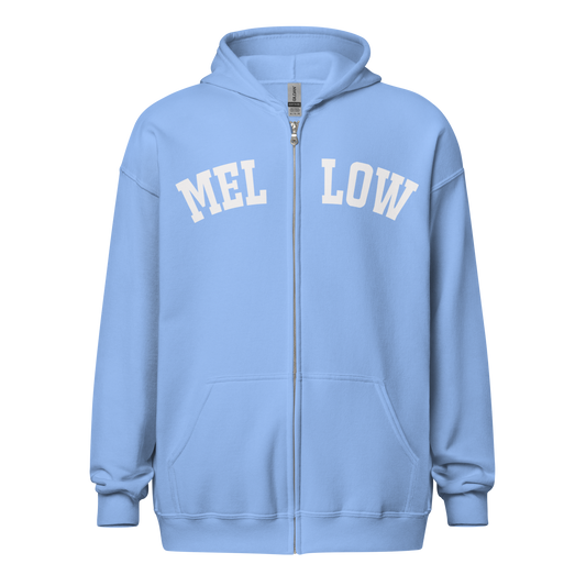 Lettering Zip Hoodie by Mellow